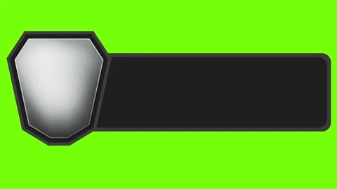 Corporate Metallic Shield Lower Third Broadcast Animation Graphic Overlay 스톡 동영상 341567324