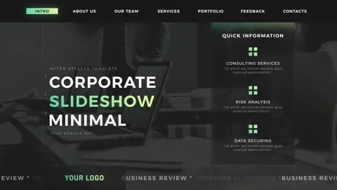 Corporate Minimal Slideshow Stock After Effects
