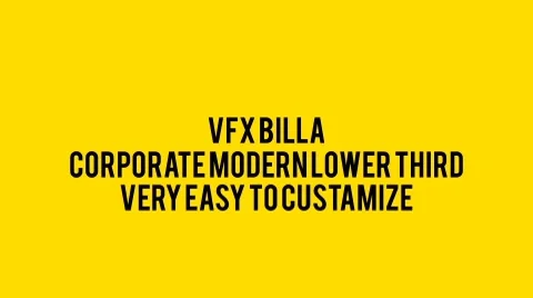Corporate Modern Lower Third Stock After Effects