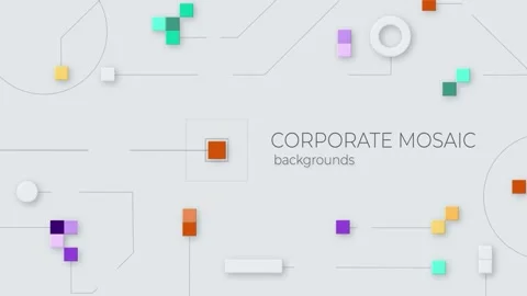 Corporate Mosaic Backgrounds After Effects stock