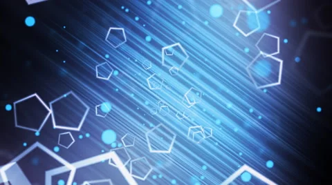 Corporate Penta Particles Stock Footage 41070288