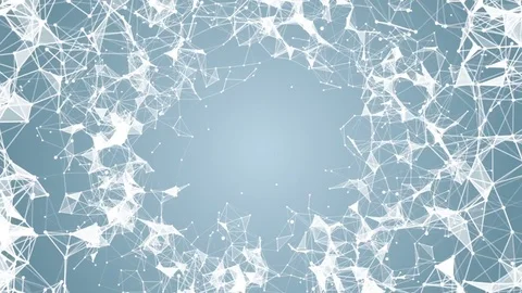 Corporate plexus fantasy. place for text. cinematic plexus background. seamless Stock Footage 84918656