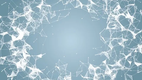 Corporate plexus wreath. place for text. cinematic plexus background. seamless Video stock 84918576