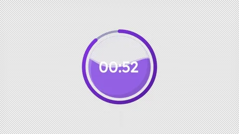 Corporate presentation break time circular countdown animation Stock Footage 342244339