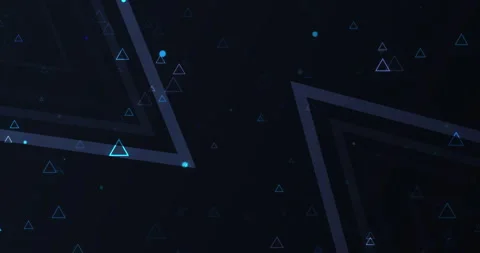 Corporate presentation screen saver theme of triangles 4K. Stock Footage 308270053