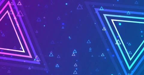 Corporate presentation screen saver theme of triangles. Soft gradient seaml.. Illustrazione stock