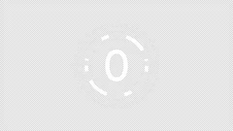Corporate presentation start animated countdown on dark background Stock Footage 340285923