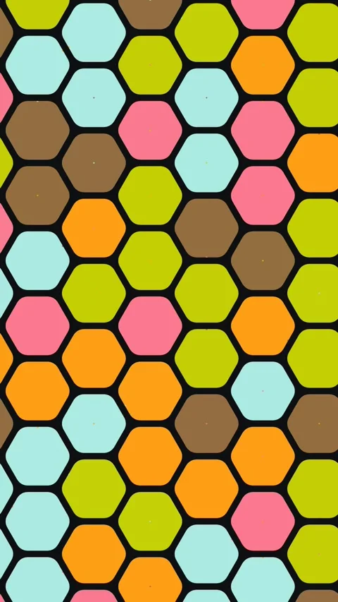 Corporate Professional Abstract Circles Hex Mesh Motion Loop Stock Footage 333051225