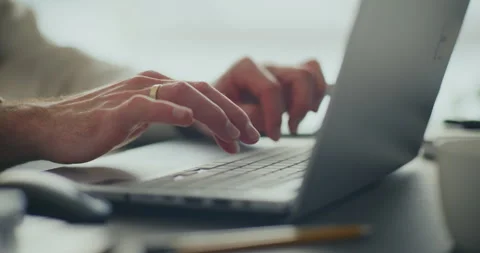 Corporate professional working on laptop Stock Footage 263620853