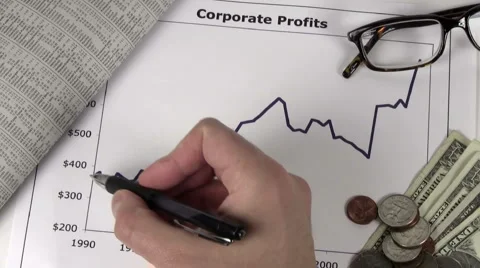 Corporate profits V5 - HD Stock Footage 5379039