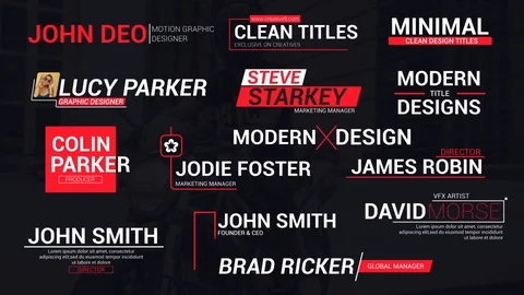 Corporate Promotion Titles Modèle After Effects