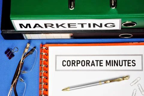 Corporate protocols are documents that record an event, fact, and agreement. 스톡 사진