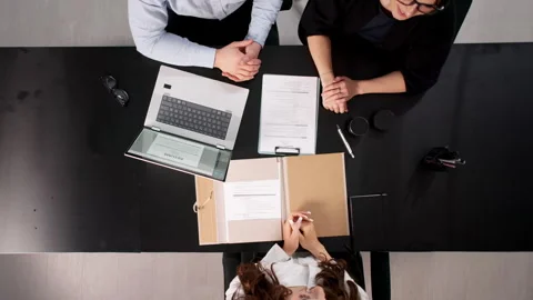 Corporate Recruitment Interview For Hiring Professional Stock Footage 326850144