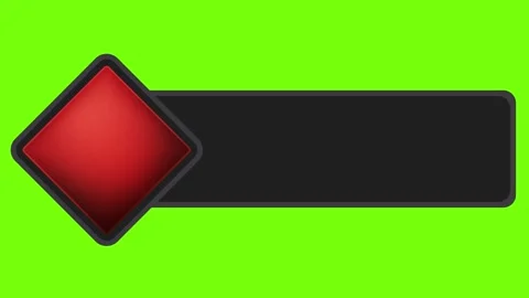 Corporate Red Diamond Lower Third Broadcast Animation Graphic Overlay 動画素材 341567311