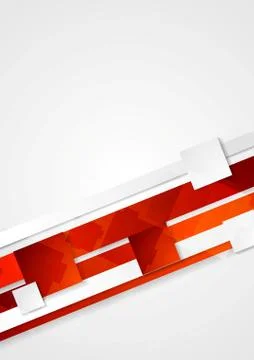 Corporate red tech design Stock Illustration