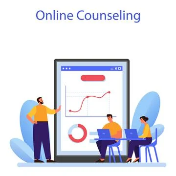 Corporate relations online service or platform. Business ethics. Stock Illustration