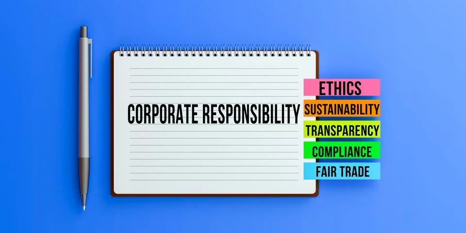 Corporate responsibility rules Stock Illustration