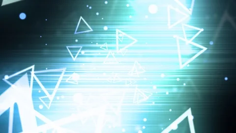 Corporate Retro Triangles Stock Footage 97401891