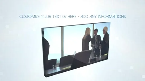 Corporate Single 3D Display - After Effects Template 스톡 After Effects