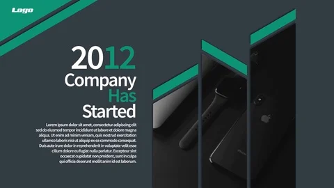 Corporate Slideshow After Effects stock