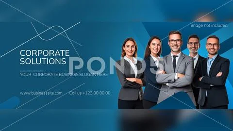 Corporate Solutions Business Cover Plantilla PSD
