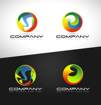 Corporate Sphere Logo Stock Illustration