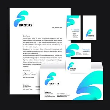 Corporate Stationery design set bundle design Stock Illustration