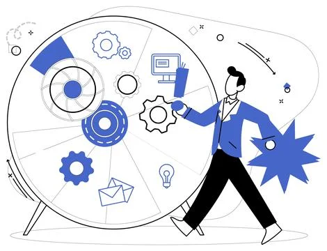 Corporate strategy. Intelligence is guiding star illuminating path to perfe.. Illustrazione stock