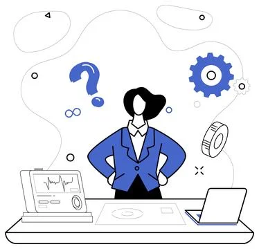 Corporate strategy. Project management is conductor orchestrating symphony .. Stock Illustration