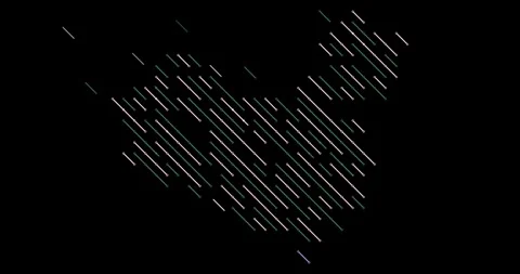 Corporate Striped Background China Map Shape Reveal Stock Footage 326833425