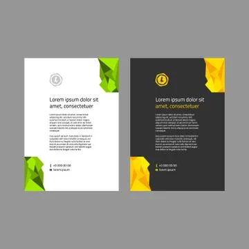 Corporate style blank template Stock Illustration