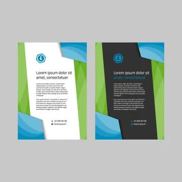 Corporate style blank template Stock Illustration