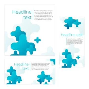Corporate style template with abstract background Stock Illustration