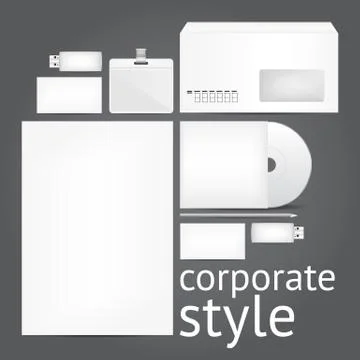 Corporate style template Stock Illustration