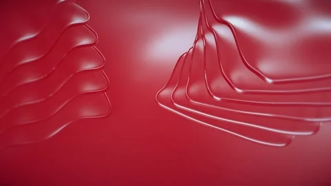 Corporate Stylish 3d Red Background Stock Footage 212059777