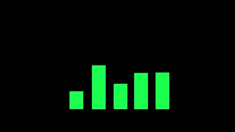 Corporate Success Graph Animation with Growing Financial Metrics and Statisti Stock Footage 337010650