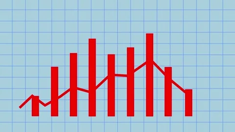 Corporate Success Visualized Through Animated Business Growth Bar Chart wit.. Video stock 317643370