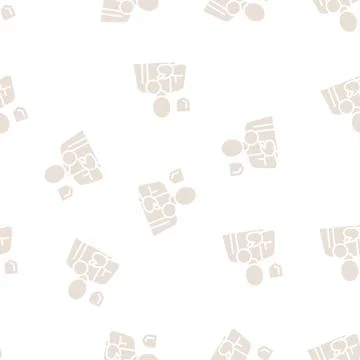 Corporate surveillance glyph seamless pattern Stock Illustration