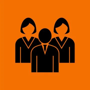 Corporate Team Icon Stock Illustration
