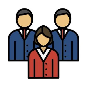 Corporate Team Icon Stock Illustration