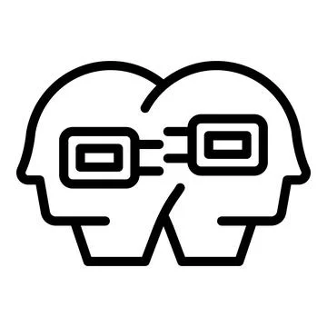Corporate team icon outline vector. Social responsibility Stock Illustration