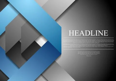 Corporate tech abstract vector background Stock Illustration
