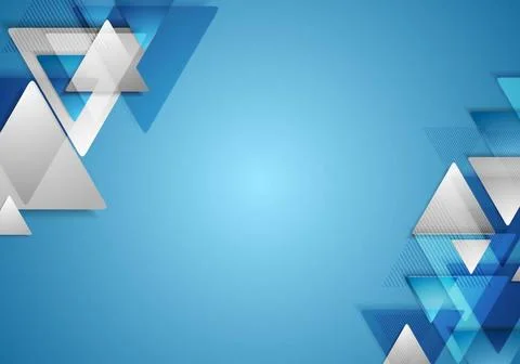Corporate tech geometric background with triangles Corporate tech geometri... Foto stock