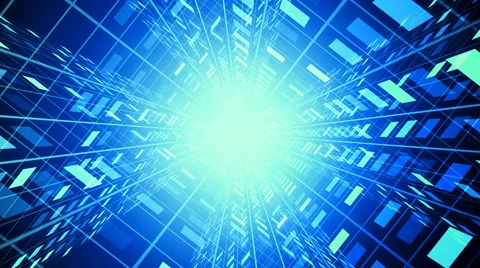 Corporate Tech Tunnel Stock Footage 41053652