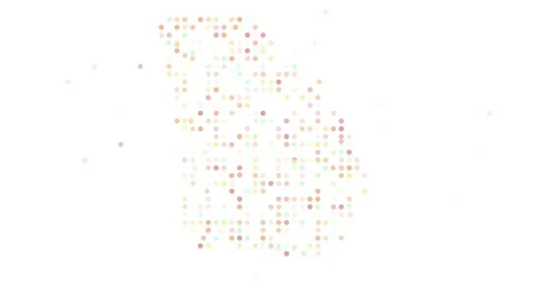 Corporate Technology Map of Georgia State Dots Graphic Video stock 321294647