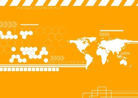 Corporate technology world map backdrop. Vector illustration eps 10 Corpor... Stock Photos