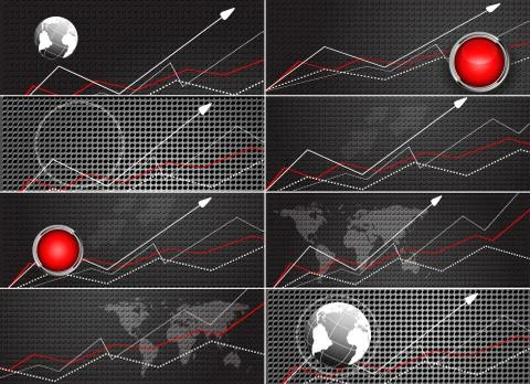 Corporate templates set. eps10 Stock Illustration