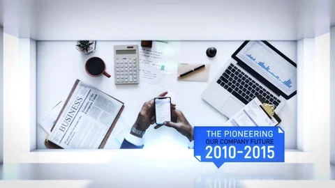 Corporate Timeline Slideshow After Effects素材