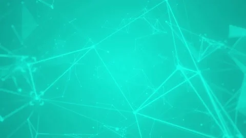 Corporate turquoise abstract plexus hitech lines background Stock Footage 201017123