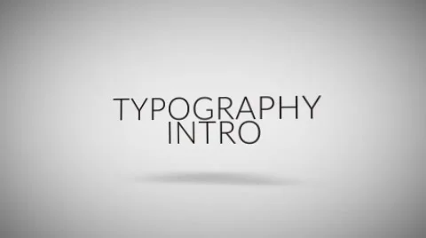Corporate Typography 3D Text Titles Animation Logo Reveal Elegant Intro Stock After Effects